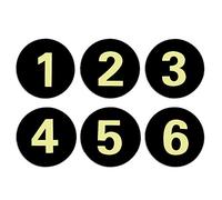 30PCS Acrylic Locker Number Signs Sticker 1-30, Door Sign with Self-Adhesive Tape, Black
