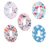 30pcs Adhesive Patch for Dexcom G6, Waterproof Sensor Covers Breathable Sweatproof Over Patches Colorful Floral Sensor Tape Sensor Stickers Accessories for Dexcom G6