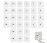 30PCS Adhesive Picture Hooks Sticky Hooks Stick on Hooks for Hanging Self Adhesive Hooks Wall Hooks Stick on Wall Hooks Stick on Sticky Hooks for Hanging Key Hooks Stick on Hooks Heavy Duty