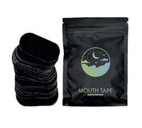 30PCs Adult Mouth Tape for Sleeping Sleep Mouth Tape Improves Bad Habits，Gentle Mouth Tape for Reduce Mouth Breathing (Black, One Size)