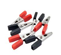 30pcs Alligator Clips Electrical Test Cable Crocodile Clips Metal Alligator Clips Crocodile Electrical Test Clamps Assortment Kit for Laboratory Testing 1.88inch