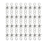 30Pcs Alloy Barbed Wire Chain Necklace Thorn Pendant DIY Hand Chain Charms DIY Bracelet Necklace with Jump Rings Lobster Clasps Jewelry Making Accessories 4. 5X2cm, Zinc, alloy
