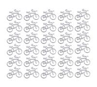 30pcs Alloy Bicycle Pendant Charms Antique Silver Diy Jewelry Making Accessories for Necklaces Bracelets Keychains and More