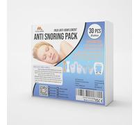 30pcs Anti-Snoring Solutions - Nose Vents, Nose Clips, and Nasal Strips - Snore Stopper for Men & Women - by Mobi Lock
