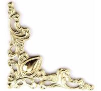 30Pcs Antique Gold Corner Protectors for Scrapbooking and DIY Crafts, Vintage Edge Guard Embellishments for Photo Albums, Frames,Jewelry Boxes and Home Decor