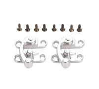 30pcs Antique Iron Padlock Latch Hasp Buckle Horn Catch Clasp Hook Lock for Mini Jewelry Box for Furniture Hardware 29 * 33mm for Furniture(Silver 1)