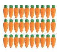 30Pcs Art Eraser Cute Erasers Carrot Shaped Realistic Vegetable Rubber Eraser Non-Toxic Eco-Friendly Multi-Use Painting Supplies for School Office Pencils Painting