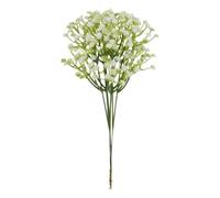 30pcs Artificial Baby's Breath Flowers Real Touch Gypsophila Suitable For Wedding Bride Engagement Home Ornament Room Decoration(Green White)