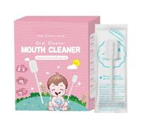 30Pcs Baby Gum Massager & Tongue Cleaner - Brush with Soft Gauze Head, 360° Cleaning Design for Newborns & - for Daily Care, On-The-Go Use, Teething