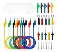 30pcs Back Probe Kit, Banana Plug to Copper Alligator Clip Automotive Test Leads Set, Insulation Wire Piercing Probes, Test Wires for Car Repairing Diagnostic Circuit Testing