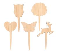30pcs Bamboo Wood Plant Labels, Blank Handwriting Tags | Pointed Insert Design, Natural Bamboo Finish, Nursery and Greenhouse Use, for Flowers and Vegetable Seedlings
