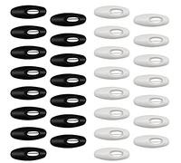 30PCS Black and White Hijab Sari Pins Safety Pins Plastic Scarf Pins Clips for Safely Locking Baby Clothes Scarf Sewing Shawl Decoration (30PCS)