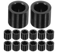 30pcs Black Billiard Cue Ferrules for Snooker Cues, Easy Installation | PC Fiber Build, Smooth Surface Finish, Lightweight Replacement Part, for Pool Hall Use and Quick Repair