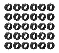 30pcs Black Plastic Car Phone Holder Nuts 17mm Ball-joint Fixed Adapter Rings Compact Design Portable Replacement Parts for Car Mounts for Driving