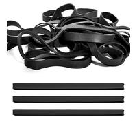 30PCS Black Rubber Bands 8.5x1cm Thickened And Durable Elastic Rubber Bands Trash Can Straps Suitable For Industrial Home Office School Folder Trash Can Strong And Durable Wide Strapping Tape