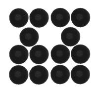 30pcs Black Soft Foam Earbud Replacement Covers for Ear Headphones | Anti Slip round Sponge Pads, Easy Replacement, Spare Fit for Commuters, Music Listeners, Travel Use