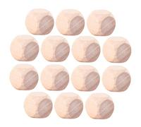 30pcs Blank Wooden Dice Unfinished Sided Wood Dice for DIY Craft Projects Smooth Natural Wood for Painting Staining for Creative Activities Skill Development