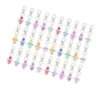 30Pcs Blessing Keychain for Nurse Doctor Teacher Guest Christening Baby Showers Birthday Wedding Giveaway Assorted Colors Keychain