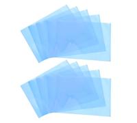 30pcs Blue Plastic Folders with Document Sleeves for Office School and Project Organization - Durable Lightweight Ideal for Presentations and Classifications