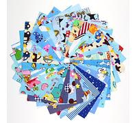 30pcs Blue Series Fabric Cotton 100% Printed boundle Patchwork Squares of 10 * 10cm