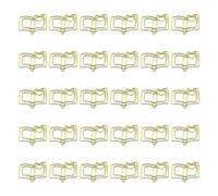 30Pcs Book Shape Paper Clip Small Paperclips Metal File Clamp Book Marker Clips for Document Photo Card Organization Creative Paper Clips