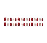30pcs Bows Cats Eye Press On Nails Acrylic False Nails Manicure Nails Accesories Easy To Apply For Everyday Use