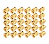 30pcs Brass M4x6x6mm Threaded Heat Set Inserts | Knurled, Heat Resistant, Corrosion-Proof | Ideal for 3D Printing, injection moulding and Plastics | Strong, Secure Fit for Thermoplastics