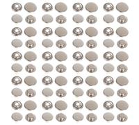 30pcs Brass Press Buttons for Coats Bags Skirts Sewing and DIY Crafts | Pure Copper Metal Fasteners, Smooth Polished Finish, Sturdy Secure Closure, Suitable for Tailoring Alterations and Garment