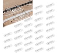 30PCS Cable Clips, 3 Size Set Strong self Adhesive Cable Clips, Cable Tidy Wire Clips, Cable Management Clips for Home and Office -Transparent