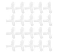 30pcs Canopy Tent Fittings Plastic Right Angle Four Way Connectors | 0.33 Inch Inner Diameter, White Finish, Universal Fit for Seaside and Festival Setup, Quick Assembly