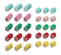 30PCS Car Fuse Kit, Box-Shaped for mini Fuse 20-60A Combination Set, Square Plastic Internal Connector Accessories