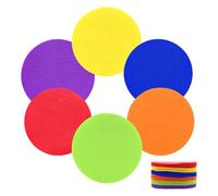 30pcs Carpet Marker Spot Mini Floor Spots Dots Markers 6 Colors Nylon Circles Carpet Spot Classroom Anti-Slip Rug Spot Sign Round Shaped Sit Markers for Kids Teachers Preschool and Kindergarten (10cm)