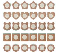 30Pcs Castor Oil Belly Button Patches, Absorbent Self Adhesive Castor Oil Patches, No Wash & Breathable, Mix Shape, Skin Color