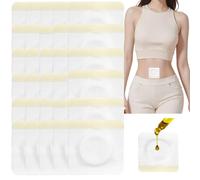 30PCS Castor Oil Pack Wrap,Castor Oil Packs,Self-Adhesive Caster Oil Packs,Highly Absorbent Castor Oil Pack Wrap Kit,White Square Disposablecastor Oil Pack,Castor Oil Wrap for Waist,Thighs and Back