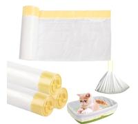 30Pcs Cat Litter Tray Liners - 45 X 79CM Cat Litter liners with Drawstring, Durable Scratch Resistant and Leak Proof Cat Litter Bags Heavy Duty Liner Bags for Medium Pet Cat Litter Box Liners