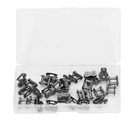 30Pcs Chain Master Link Roller Master Connector Links for Mini Bike Go Kart Cart No. 25 40MN Reusable Chain Disassembly for Mini Bike and Go Kart with Storage Box