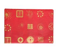 30PCS Chinese Tissue Paper, 19.69x13.78 Red Tissue Paper Chinese Styled New Year Tissue Paper Sheets with Chinese Elements for Gift Wrapping Crafts Making Wedding Birthday Party Baby Showers