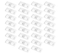 30Pcs Christmas Lighting Hanging Hook Patio Decorative Cord Holders Waterproof Adhesive Strips Cable Clip Enduring Waterproof Adhesive Strips String Light Clip