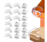 30Pcs Clear Corner Protectors for Kids, Baby Proofing Corners Table Protector Baby Proofing Child Safety Corner Guards with Strong Acrylic Adhesive for Furniture Against Sharp Corners