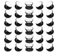 30PCS Collapsible Phone Holders, Adhesive Cell Phones Grip Holder Blank Phone Finger Expanding Stand Holder with Two-Sided Sticker for Smartphone and Tablets (Black)