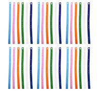 30pcs Color-Coded Elastic Bedding Fasteners Machine Washable Organizers for Sheets Towels Space Management Bed Sheet Organizers Bands Elastic