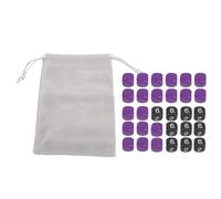 30PCS Colored Dice Set 6 Sided Plastic Game Dice Bulk Math Learning Tools for Board Games Family Nights School Activities 16mm Cube Size Multicolor
