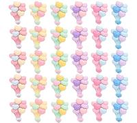 30Pcs Colorful Slime Charms Balloons Shape Resin Flatback Charm Cute Kawaii Charms Balloon Flat Back Charm Slime Beads Embellishments for Crafting Diy Crafts Hair Clips Phone Case Jewelry Making
