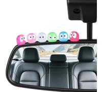 30PCS Colourful Luminous Soot Sprites Car Decor Set, Glow in the Dark Anime Theme Dashboard & Rear View Mirror Accessories,Cute Interior Decor for Car