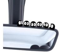 30PCS Colourful Luminous Soot Sprites,Mini Luminous Briquettes,Resin Animals,Glow in Dark Tree Elves Fairy,Cute Anime Decor for Car Rearview Mirror,Dashboard,Home,Office,DIY Funny Gifts (Black)