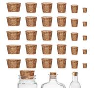 30Pcs Cork Stoppers, Mini Tapered Cork Plugs Wine Bottle Corks Plugs Replacement Corks for Glass Bottles,Crafts & Home Decor, Wine Bottles, Salt and Pepper Shakers, 6 Sizes