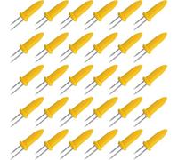 30Pcs Corn Cob Holders, Stainless Steel Corn on The Cob Skewers, Creative Corn Cob Forks for Party/Picnic/Camping/Food Festival