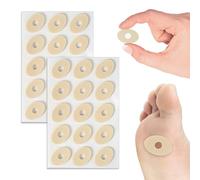 30pcs Corn Cushions,Soft Latex Footcare Corn Caps,Oval Shaped Cushion Soft Corn Pads,Self Adhesive Callus Pads Corn Pad Bunion Plasters Anti Corn Removal Friction Reduce Foot and Heel Pain