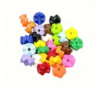 30pcs Cowboy Hat Beads,Wave Beads,Colorful Cute Bead for Beadable Pen Keychain Lanyard Bracelets Necklaces Earrings Jewelry Making Supplies DIY Crafting