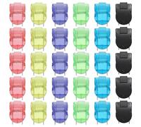 30Pcs Cubicle Clips for Fabric Walls,Multicolor Cubicle Accessories for Fabric Partition Wall Push Pin Style Clips for Hanging Photos Notes Memos Data Cables,Office Bulletin Board Clips Standard Size